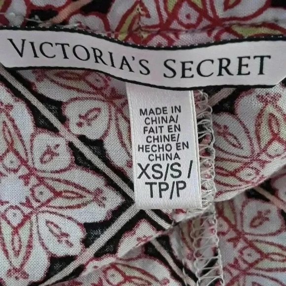 Victorias Secret Cocoon Kimono Pink Tropical Floral Boho Swim Coverup Size XS - Picture 4 of 6